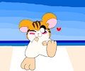 Sandy Paw Tease (Hamtaro) by YarnFeathers
