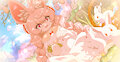 springtime labubu by myaoduixa