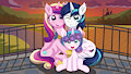 Shining Armor Cadance Flurry Heart - Family Photo