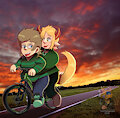 Bike ride into the night