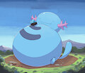 Wopo enjoying sum water by boolerex
