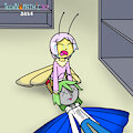 Someone stepped on a butterfly at work today by Netherkitty