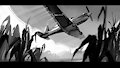 Plane comic scene.