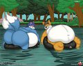 Lake Lounging by Teaselbone, colored by me