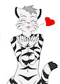 Blows a Kiss ~ by KiiTheTiger