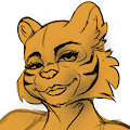 Curvy tiger lady - OC WIP