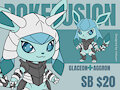 GLACEON x AGGRON (OPEN ADOPT) by riorioluu