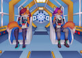 Katy & Jenna Gillan in an Escape Pod (Commission)