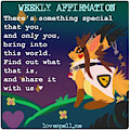 ☆ Weekly Affirmation ☆ by lovespell