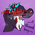 Paws on face keep the good boy in place by Devourer