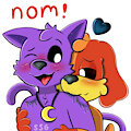 Nom! Dogday's Love Bites! (Telegram Sticker) by SomeStickyGoo