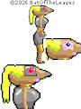 Fullbody of a Mole Lady Smaller Pixel Art by BatOfTheLeaves