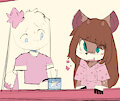 Cup' o Plane with a fren~ by BlushieBunny