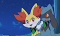 Riolu & Fennekin by WinickLim