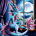 Moonlight Gazing by Fennic
