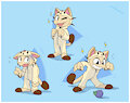 Kevin the Meowth - Ref sheet by otterick