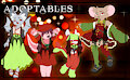 [OPEN] Adoptables| Red and Green by Hybrididi