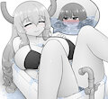 Lucoa and Shouta in the bath by AlloyRabbit