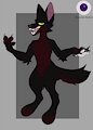 Black Red Wolf Adopt-OPEN by ChaosEye