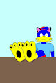 Alex's feet on the table