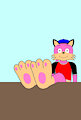 Becky's feet on the table by TheFurryTree