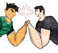 Manolo vs. Jeremy by Balloonbouncer
