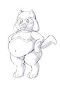 Riolu Sketch by Maxicoon