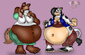 Plump Farm Gals by TheRedSkunk