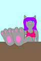 Kyla's feet on the table by TheFurryTree