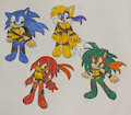 TMNT Sonic Boys by PrincessShannon