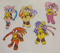 TMNT Sonic Girls by PrincessShannon