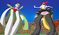 Dynamax gardevoir braixen battle upskirts by PonPonTheDreambunny