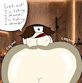 Tim attemping to shower alone by Fuzibelly