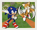 Sonic and Tails found a Chaos Emerald by DarlanSpace
