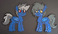 Bead sprite ponies by bladespark