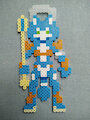 8bit Metroid Style SF Adventure Krystal Perler by ryuuiaryuusei