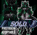 [ADOPTABLE] / Emerald Diva Protogen