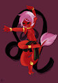 Deities 3 - Salamander by RetroFutureArt