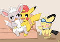 Babying Mincy by pichu90