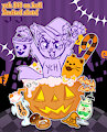 Neopets Halloween YCH by cannedcanine
