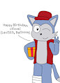 Clay the Grey Cat-Wolf (My Birthday Drawing) by Bali0004