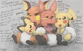 Pika Family Doodle 2 (Messy) by OverFlo207