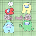 Among us doodles by Lokiomikuji