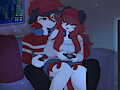 Two Gamers (Commission) by AWinterMoose