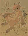 A Goat Outside by Saucy
