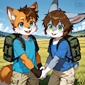 Vinscent and Fiona: A summer hike, part 1/7: start of the journey by Vinscent