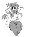 Dixie Komodo (rabbit/dragon form) by Thomaswriter2