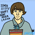 Maxfluff Artwork Tribute - Happy Birthday Adam L :3 by MaxfluffTheCoonFox2002