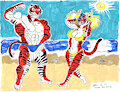 Tiger Tiger Burning Bright Summer by bluecollie55