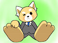 Resasuke Paw Tease (Aggretsuko) by YarnFeathers